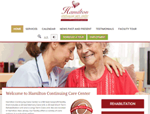 Tablet Screenshot of hamiltoncontinuingcare.com